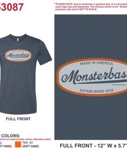 MONSTERBASS Shirts Retro Logo Tee (Size Small)
