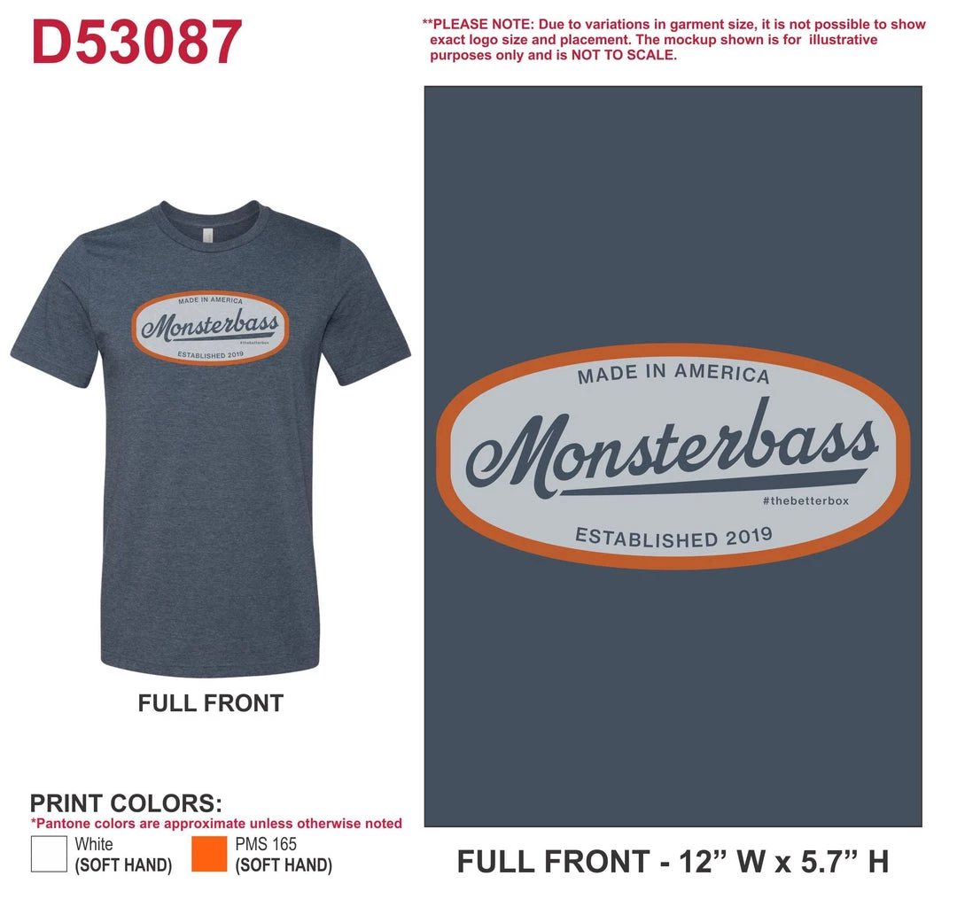 MONSTERBASS Shirts Retro Logo Tee (Size Small) 4 MONSTERBASS Shirts Retro Logo Tee (Size Small)