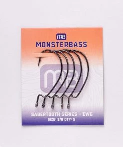 MONSTERBASS Terminal Tackle Sabertooth EWG 3/0 Hooks