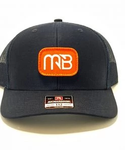 MONSTERBASS Navy MB Patch Trucker Hat Hats