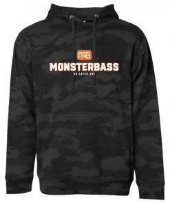 MONSTERBASS Black Camo Classic Logo Hoodie