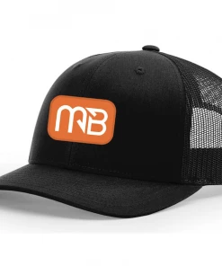 MONSTERBASS Black & Orange MB Patch Hat Hats
